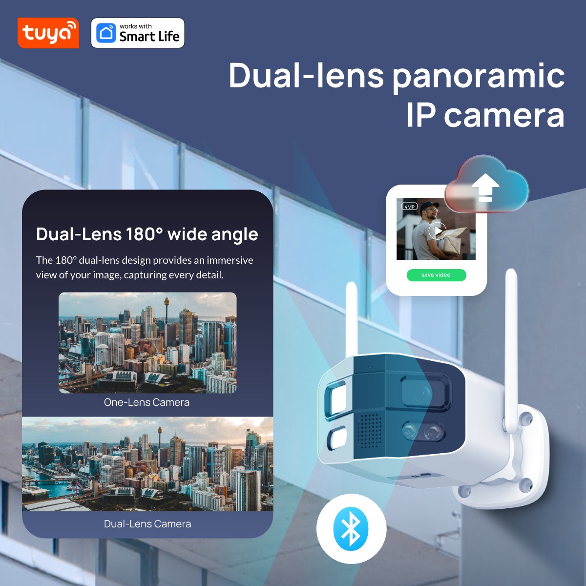 Tuya Smart 4MP 2.5K Dubbele Le - Smart Home Camera Ezviz recensie en prijs
